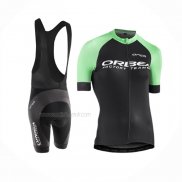 2017 Maillot Cyclisme Femme Orbea Noir Vert Manches Courtes Et Cuissard