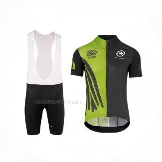 2018 Maillot Cyclisme Assos SS.Capeepicxc Vert Manches Courtes Et Cuissard