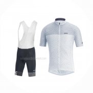 2018 Maillot Cyclisme Gore Blanc Manches Courtes Et Cuissard