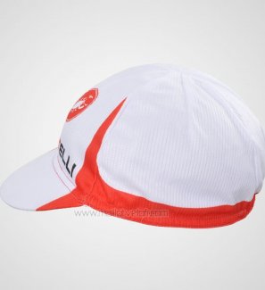 2012 Castelli Casquette Cyclisme Blanc Et Rouge