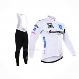 2016 Maillot Cyclisme Giro D'italie Blanc Bleu Manches Longues Et Cuissard