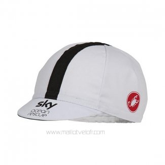 2018 Sky Casquette Cyclisme Blanc