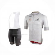 2019 Maillot Cyclisme UAE Tour Blanc Manches Courtes Et Cuissard