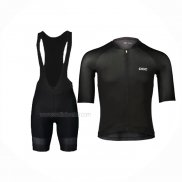 2024 Maillot Cyclisme POC Noir Manches Courtes Et Cuissard