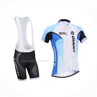 2014 Maillot Cyclisme Giant Blanc Manches Courtes Et Cuissard