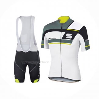 2016 Maillot Cyclisme Sportful Blanc Gris Manches Courtes Et Cuissard