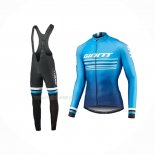 2019 Maillot Cyclisme Giant Race Day Bleu Manches Longues Et Cuissard