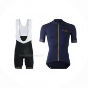 2019 Maillot Cyclisme Lecol Bleu Manches Courtes Et Cuissard