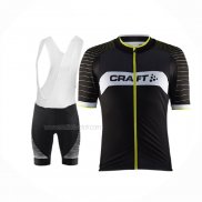 2017 Maillot Cyclisme Craft Noir Manches Courtes Et Cuissard