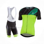 2017 Maillot Cyclisme Nalini Roma Noir Vert Manches Courtes Et Cuissard