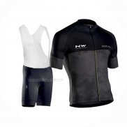 2018 Maillot Cyclisme Northwave Blade Noir Manches Courtes Et Cuissard