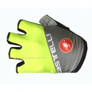 2020 Castelli Gants Ete Cyclisme Gris Jaune