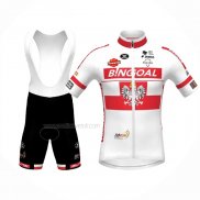 2021 Maillot Cyclisme Wallonie Bruxelles Blanc Manches Courtes Et Cuissard