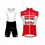 2022 Gilet Coupe-vent Lotto Soudal Rouge Et Cuissard