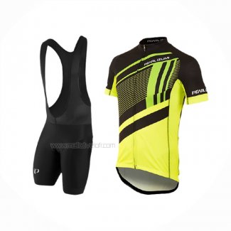 2017 Maillot Cyclisme Pearl Izumi Jaune Manches Courtes Et Cuissard