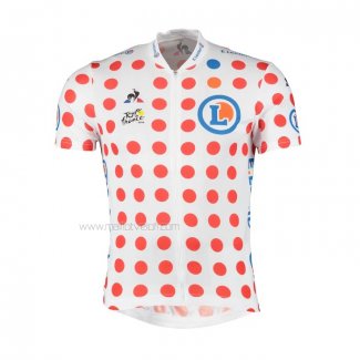 2019 Maillot Cyclisme Tour De France Blanc Rouge Manches Courtes