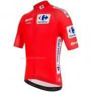 2020 Maillot Cyclisme Vuelta Espana Rouge Manches Courtes