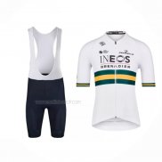 2022 Maillot Cyclisme INEOS Grenadiers Champion Australie Manches Courtes Et Cuissard