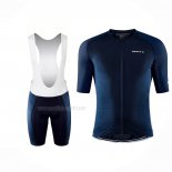 2023 Maillot Cyclisme Craft Profond Bleu Manches Courtes Et Cuissard