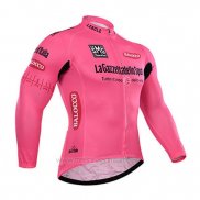 2015 Maillot Cyclisme Giro D'italie Rose Manches Longues