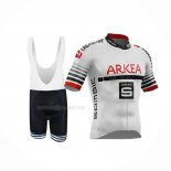 2019 Maillot Cyclisme Arkea Samsic Blanc Rouge Manches Courtes Et Cuissard