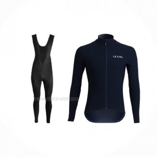 2019 Maillot Cyclisme Lecol Bleu Manches Longues Et Cuissard