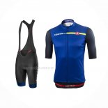 2021 Maillot Cyclisme Castelli Bleu Manches Courtes Et Cuissard(1)