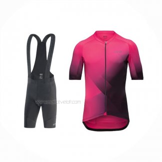 2022 Maillot Cyclisme Gore Violet Manches Courtes Et Cuissard