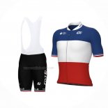 2024 Maillot Cyclisme Groupama-FDJ Rouge Blanc Bleu Manches Courtes Et Cuissard