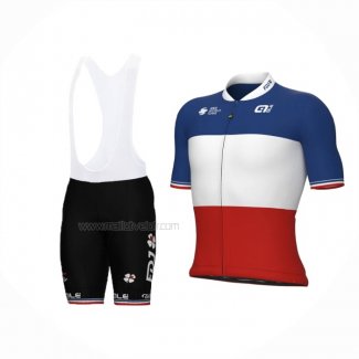 2024 Maillot Cyclisme Groupama-FDJ Rouge Blanc Bleu Manches Courtes Et Cuissard