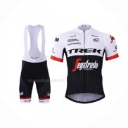 2017 Maillot Cyclisme Trek Segafredo Noir Blanc Manches Courtes Et Cuissard