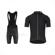 2021 Maillot Cyclisme Assos Noir Manches Courtes Et Cuissard