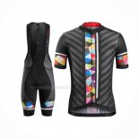 2016 Maillot Cyclisme Trek Bontrager Noir Rouge Manches Courtes Et Cuissard