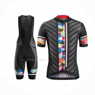 2016 Maillot Cyclisme Trek Bontrager Noir Rouge Manches Courtes Et Cuissard