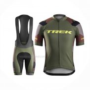 2016 Maillot Cyclisme Trek Bontrager Vede Militare Manches Courtes Et Cuissard