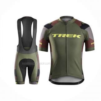 2016 Maillot Cyclisme Trek Bontrager Vede Militare Manches Courtes Et Cuissard