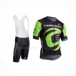 2017 Maillot Cyclisme Cannondale Vert Noir Manches Courtes Et Cuissard