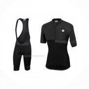 2021 Maillot Cyclisme Sportful Noir Manches Courtes Et Cuissard