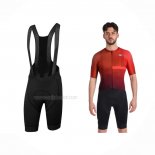 2023 Maillot Cyclisme Sportful Rouge Manches Courtes Et Cuissard