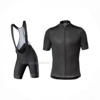 2021 Maillot Cyclisme Mavic Noir Manches Courtes Et Cuissard