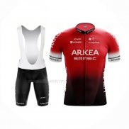 2022 Maillot Cyclisme Arkea Samsic Rouge Noir Manches Courtes Et Cuissard