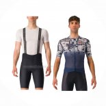 2024 Maillot Cyclisme Castelli Profond Bleu Manches Courtes Et Cuissard