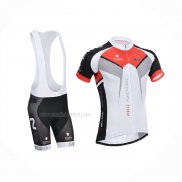 2014 Maillot Cyclisme Nalini Rouge Blanc Manches Courtes Et Cuissard