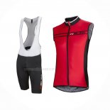 2016 Gilet Coupe-vent Nalini Noir Rouge Et Cuissard