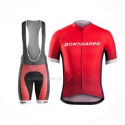 2016 Maillot Cyclisme Trek Bontrager Rouge Noir Manches Courtes Et Cuissard