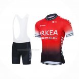 2021 Maillot Cyclisme Arkea Samsic Rouge Noir Manches Courtes Et Cuissard