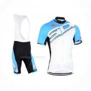 2015 Maillot Cyclisme Castelli SIDI Azur Blanc Manches Courtes Et Cuissard