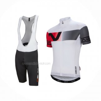 2016 Maillot Cyclisme Nalini Blanc Rouge Manches Courtes Et Cuissard