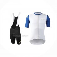 2019 Maillot Cyclisme Lecol Blanc Bleu Manches Courtes Et Cuissard