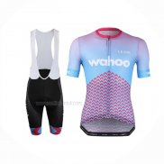 2020 Maillot Cyclisme Lecol Azur Rose Manches Courtes Et Cuissard